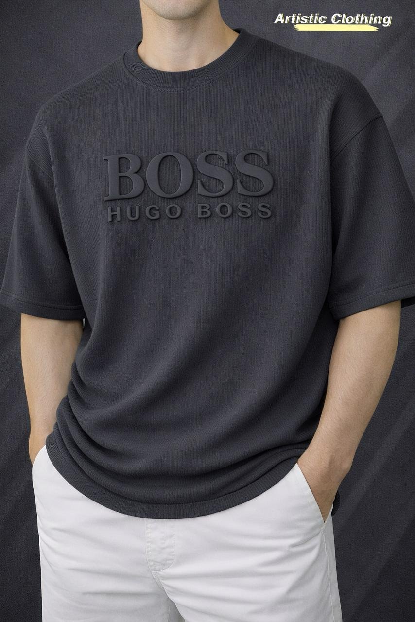 Boss Premium Drop Shoulder Charcoal