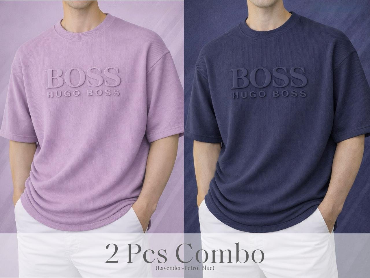 Boss Premium Drop Shoulder Lavender-Blue