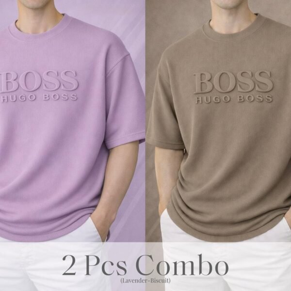 Boss Premium Drop Shoulder Lavender-Biscuit