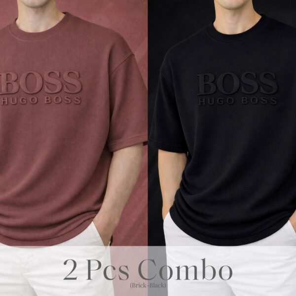 Boss Premium Drop Shoulder Brick-Black