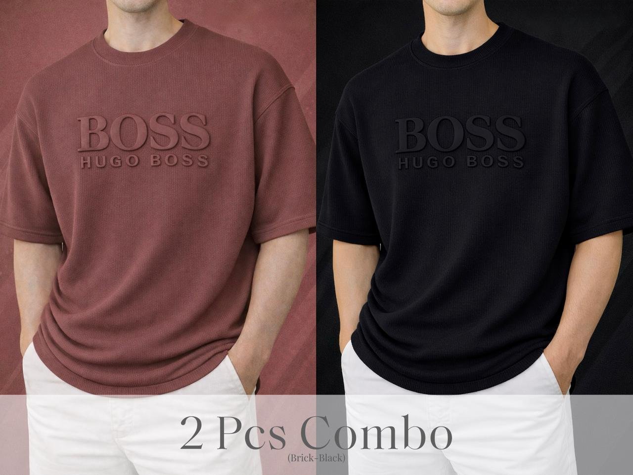 Boss Premium Drop Shoulder Brick-Black