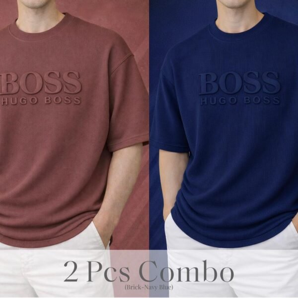 Boss Premium Drop Shoulder Brick-Navy Blue