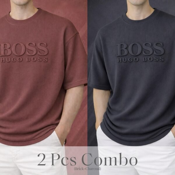 Boss Premium Drop Shoulder Brick-Charcoal