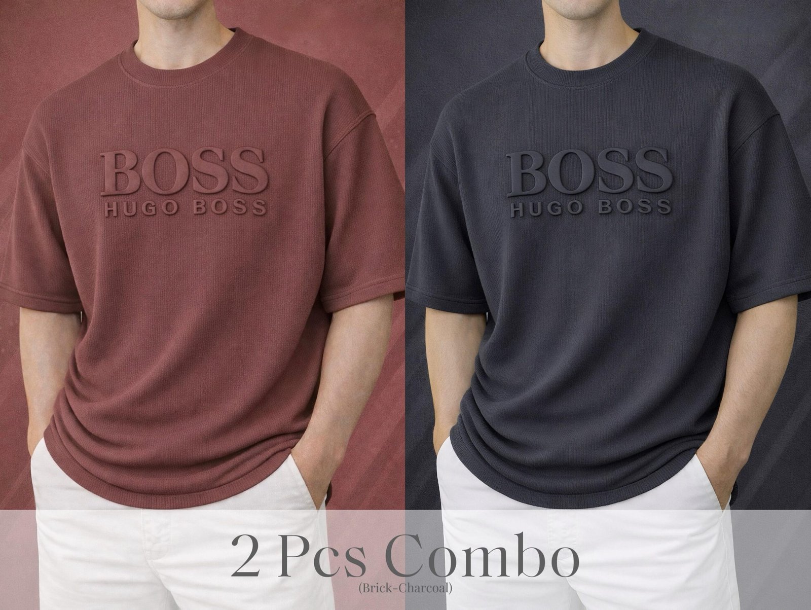 Boss Premium Drop Shoulder Brick-Charcoal