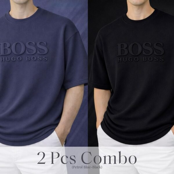 Boss Premium Drop Shoulde Blue-Black