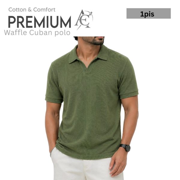 Waffel Cuban Polo Olive